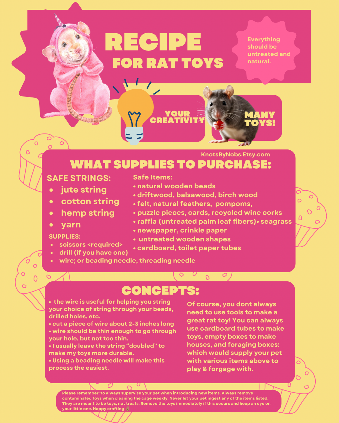 DIY Rat Toys